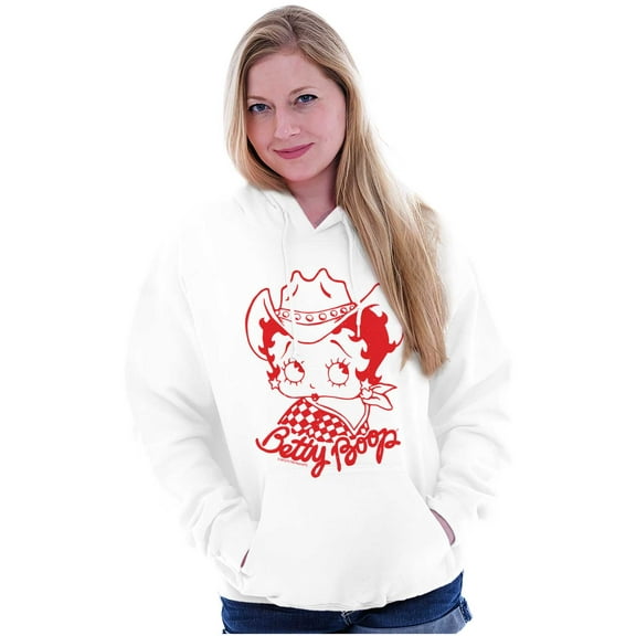 Betty Boop Cowgirl Southern Country Women Plus Size Hoodie Brisco Brands 5X