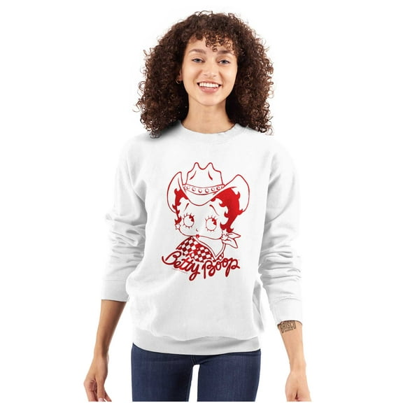 Betty Boop Cowgirl Southern Country Women Plus Size Sweatshirt Brisco Brands 2X
