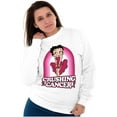 thumbnail image 1 of Betty Boop Crushing Breast Cancer Women Plus Size Sweatshirt Brisco Brands 2X, 1 of 5