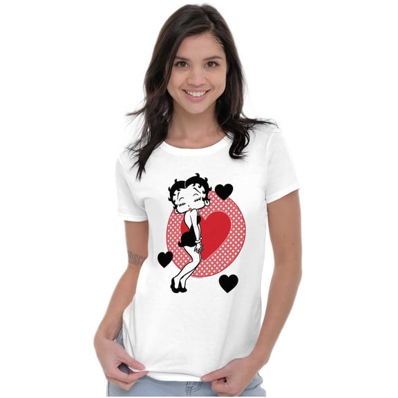 Betty Boop Cute Sassy Kissy Face Women's T Shirt Ladies Tee Brisco Brands L