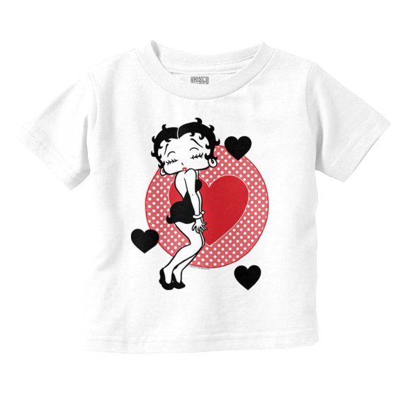 Betty Boop Cute Sassy Kissy Face Youth T Shirt Tee Girls Infant Toddler Brisco Brands 3T