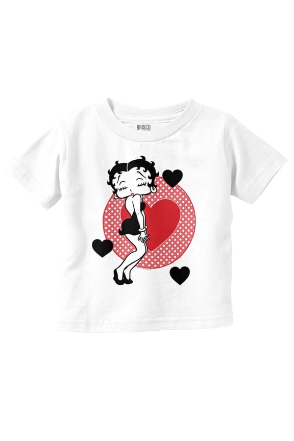 Betty Boop Cute Sassy Kissy Face Youth T Shirt Tee Girls Infant Toddler Brisco Brands 6M