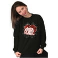 thumbnail image 1 of Betty Boop Cute Wink and Kiss Face Women Plus Size Sweatshirt Brisco Brands 4X, 1 of 5