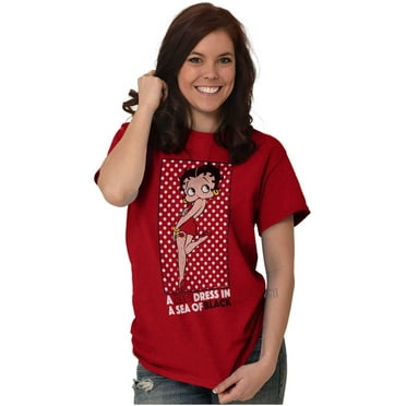 Betty Boop Cutie Retro Cartoon Cool Women Plus Size Graphic Tee Tees Brisco Brands 4X