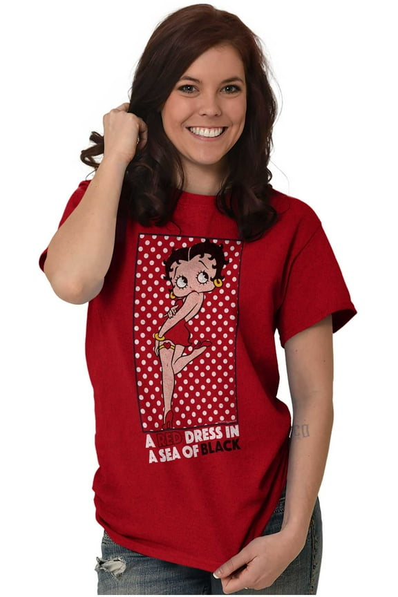 Betty Boop Cutie Retro Cartoon Cool Women's Graphic T Shirt Tees Brisco Brands L