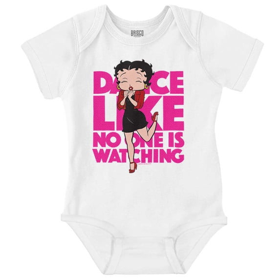 Betty Boop Dance Like Noone Watching Bodysuit Jumper Girls Infant Baby Brisco Brands 6M