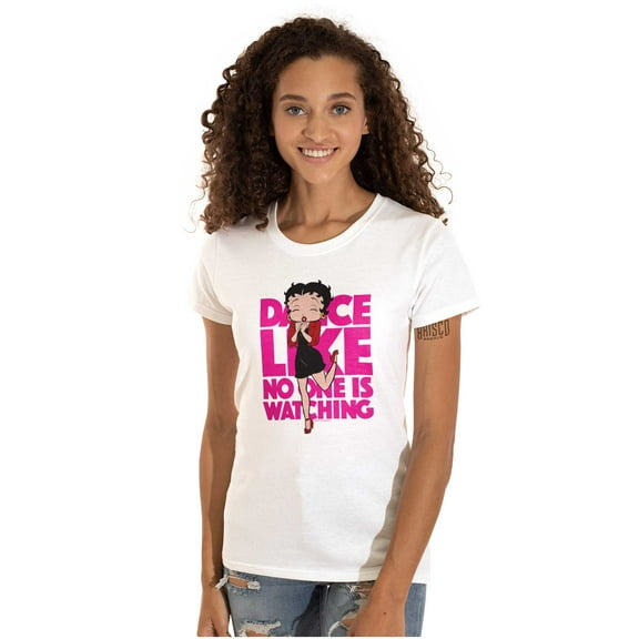 Betty Boop Dance Like Noone Watching Women's T Shirt Ladies Tee Brisco Brands M