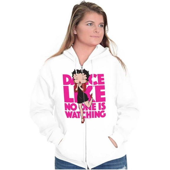 Betty Boop Dance Like Noone Watching Zip Hoodie Sweatshirt Women Brisco Brands M