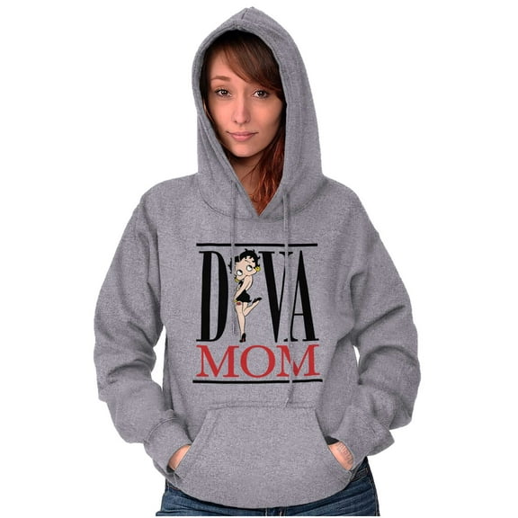 Betty Boop Diva Mom Best Mothers Day Hoodie Sweatshirt Women Brisco Brands S