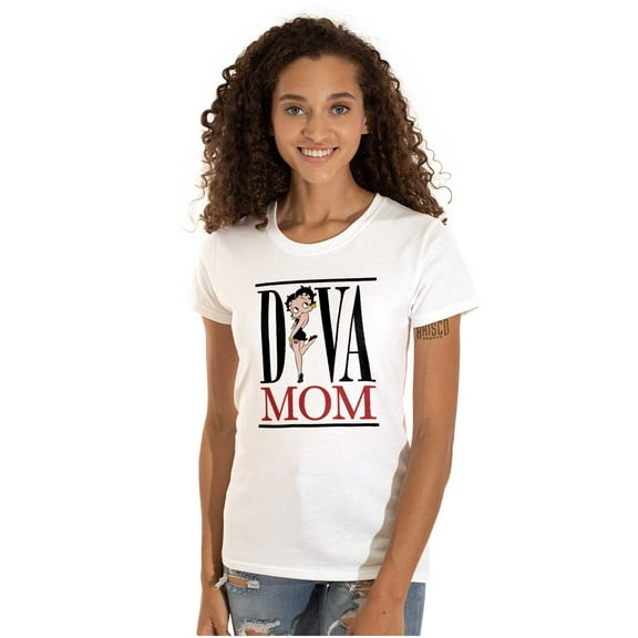Betty Boop Diva Mom Best Mothers Day Women's T Shirt Ladies Tee Brisco Brands L