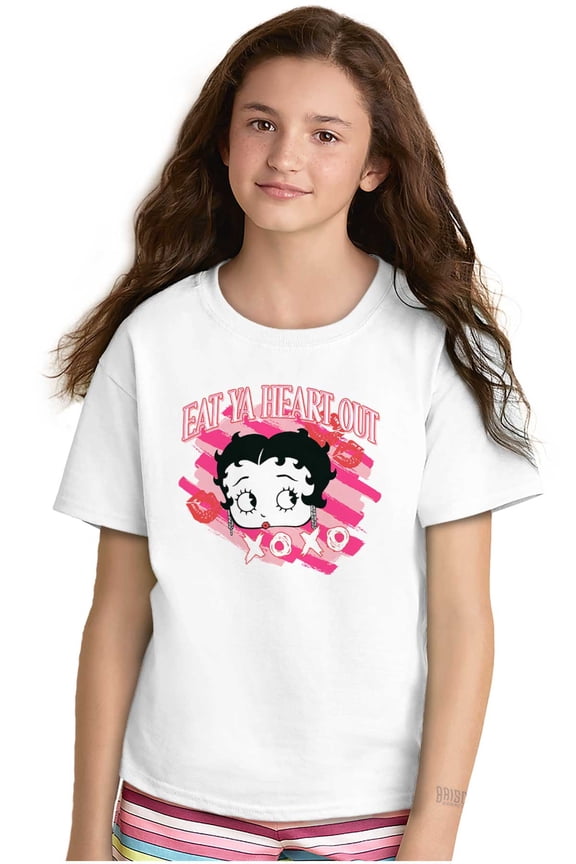 Eat Ya Heart Out XOXO Girls Kids T Shirt Tees Teen Brisco Brands S
