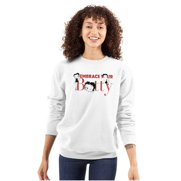 Betty Boop Embrace Your Beauty Cute Women Plus Size Sweatshirt Brisco Brands 2X
