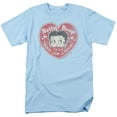 thumbnail image 1 of Betty Boop - Fan Club Heart - Adult Unisex Short Sleeve T-Shirt - Blue, 1 of 2