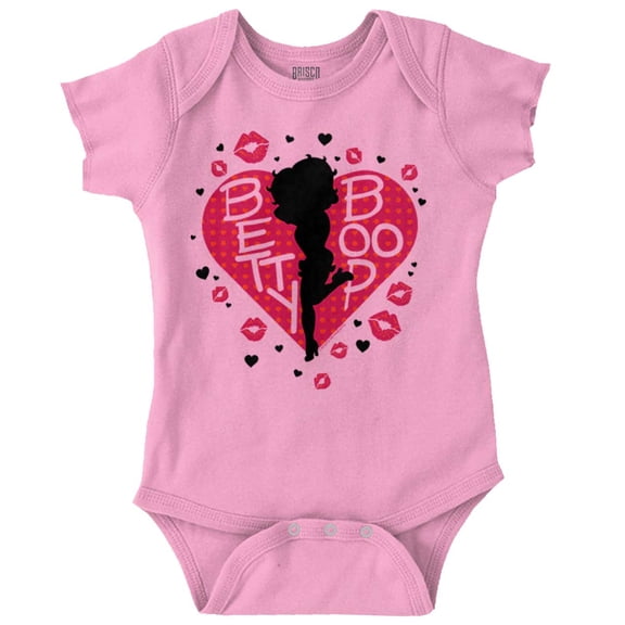 Betty Boop Fans Lovers Cute Heart Bodysuit Jumper Girls Infant Baby Brisco Brands 6M