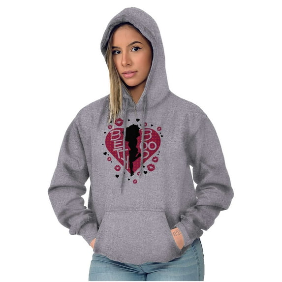 Betty Boop Fans Lovers Cute Heart Hoodie Sweatshirt Women Brisco Brands L