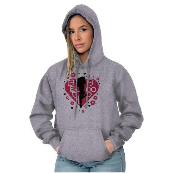 Betty Boop Fans Lovers Cute Heart Hoodie Sweatshirt Women Brisco Brands S