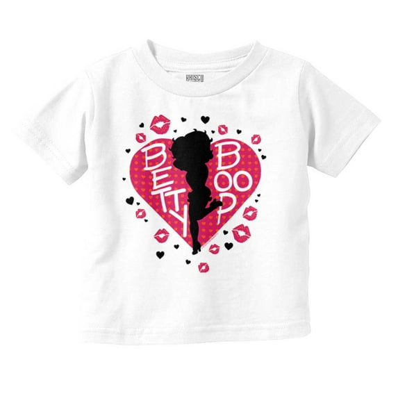 Betty Boop Fans Lovers Cute Heart Youth T Shirt Tee Girls Infant Toddler Brisco Brands 24M