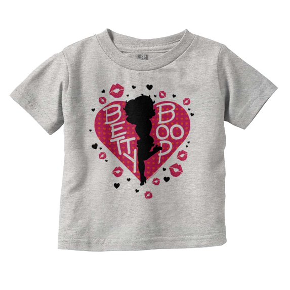 Betty Boop Fans Lovers Cute Heart Youth T Shirt Tee Girls Infant Toddler Brisco Brands 24M