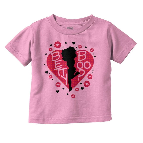 Betty Boop Fans Lovers Cute Heart Youth T Shirt Tee Girls Infant Toddler Brisco Brands 4T