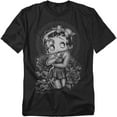 thumbnail image 1 of Betty Boop T-Shirt Fashion Roses Unisex Graphic Tee For Men & Women, 1 of 7