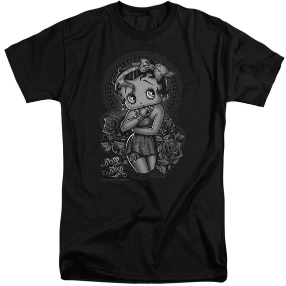 Betty Boop - Fashion Roses - Tall Fit Short Sleeve Shirt - X-Large