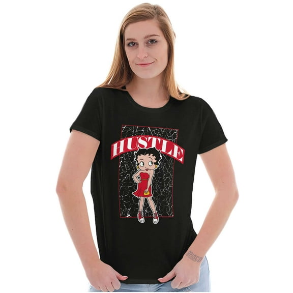 Betty Boop Fashionista Hustle Cartoon Women's T Shirt Ladies Tee Brisco Brands S