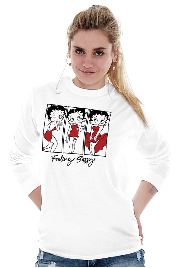 Feeling Sassy Cartoon Women's Long Sleeve T Shirt Brisco Brands S