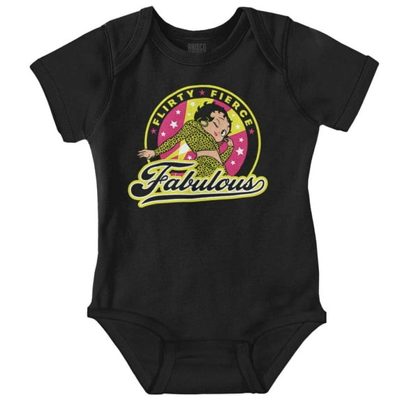 Betty Boop Flirty Fierce Fabulous Bodysuit Jumper Girls Infant Baby Brisco Brands 12M