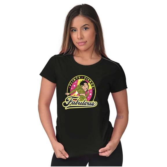 Betty Boop Flirty Fierce Fabulous Women's T Shirt Ladies Tee Brisco Brands S