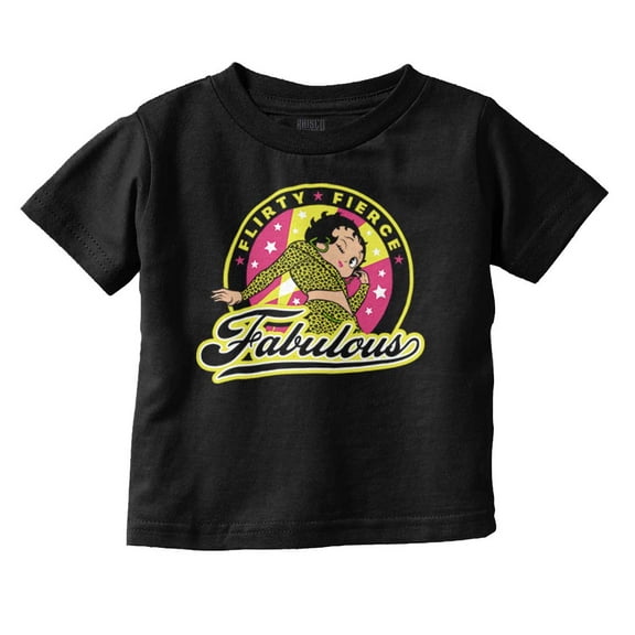 Betty Boop Flirty Fierce Fabulous Youth T Shirt Tee Girls Infant Toddler Brisco Brands 24M