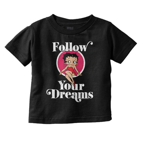 Betty Boop Follow Your Dreams Cute Youth T Shirt Tee Girls Infant Toddler Brisco Brands 5T
