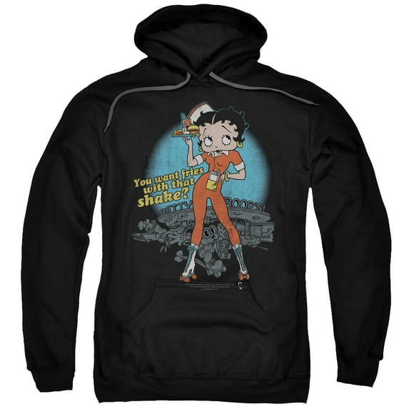 Betty Boop - Fries With That - Pull-Over Hoodie - XXXX-Large