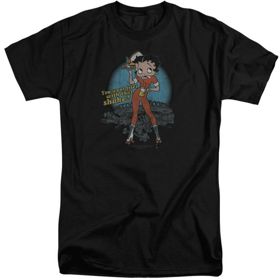 Betty Boop - Fries With That - Tall Fit Short Sleeve Shirt - X-Large