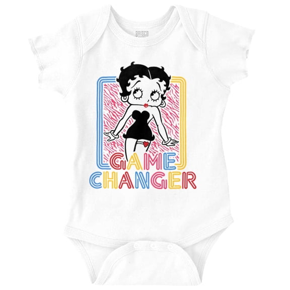Betty Boop Game Changer Cutie Cute Bodysuit Jumper Girls Infant Baby Brisco Brands NB
