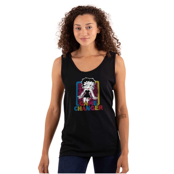 Betty Boop Game Changer Cutie Cute Tank Top Tee Shirt Women Brisco Brands S