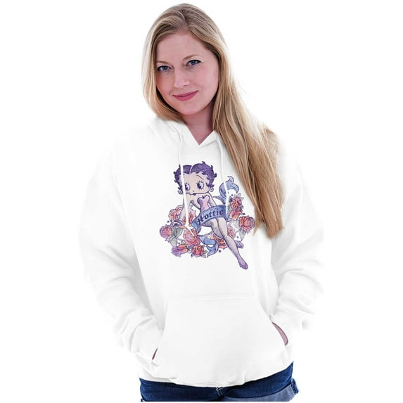 Betty Boop Fearless Girl Power Women Plus Size Hoodie Brisco Brands 5X