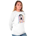 thumbnail image 1 of Betty Boop Game Changer Cutie Cute Women's Long Sleeve T Shirt Brisco Brands S, 1 of 6
