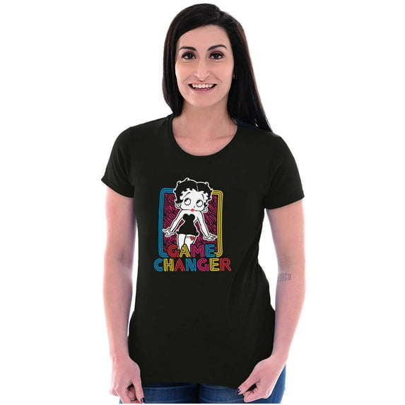 Betty Boop Game Changer Cutie Cute Women's T Shirt Ladies Tee Brisco Brands S