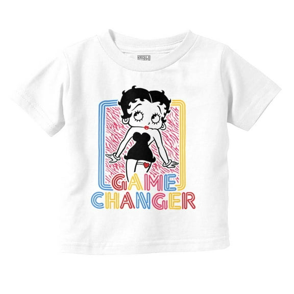 Betty Boop Game Changer Cutie Cute Youth T Shirt Tee Girls Infant Toddler Brisco Brands 2T