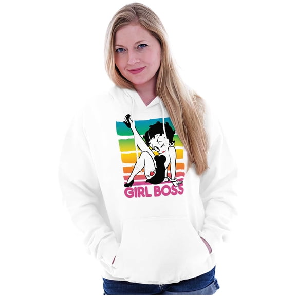 Betty Boop Girl Boss Cute Confident Hoodie Sweatshirt Women Brisco Brands M