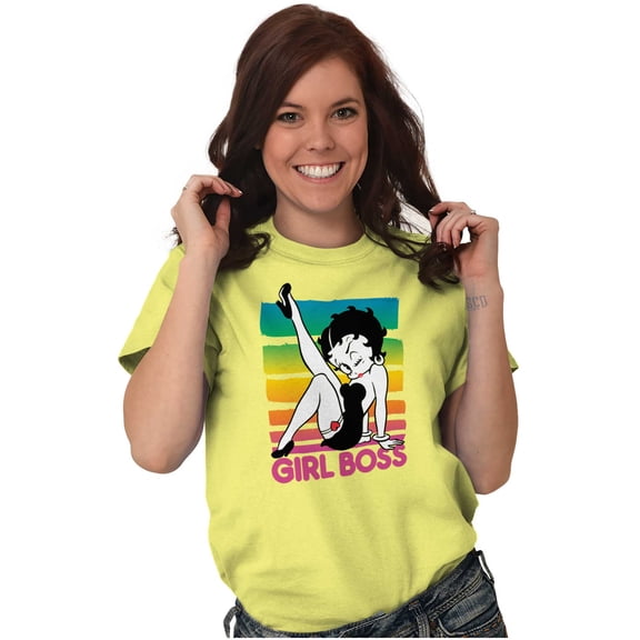 Betty Boop Girl Boss Cute Confident Women Plus Size Graphic Tee Tees Brisco Brands 3X