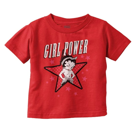 Betty Boop Girl Power Adorable Youth T Shirt Tee Girls Infant Toddler Brisco Brands 4T