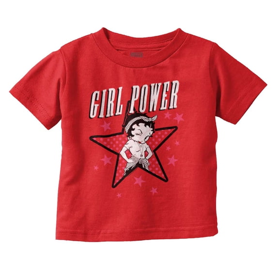 Betty Boop Girl Power Adorable Youth T Shirt Tee Girls Infant Toddler Brisco Brands 4T