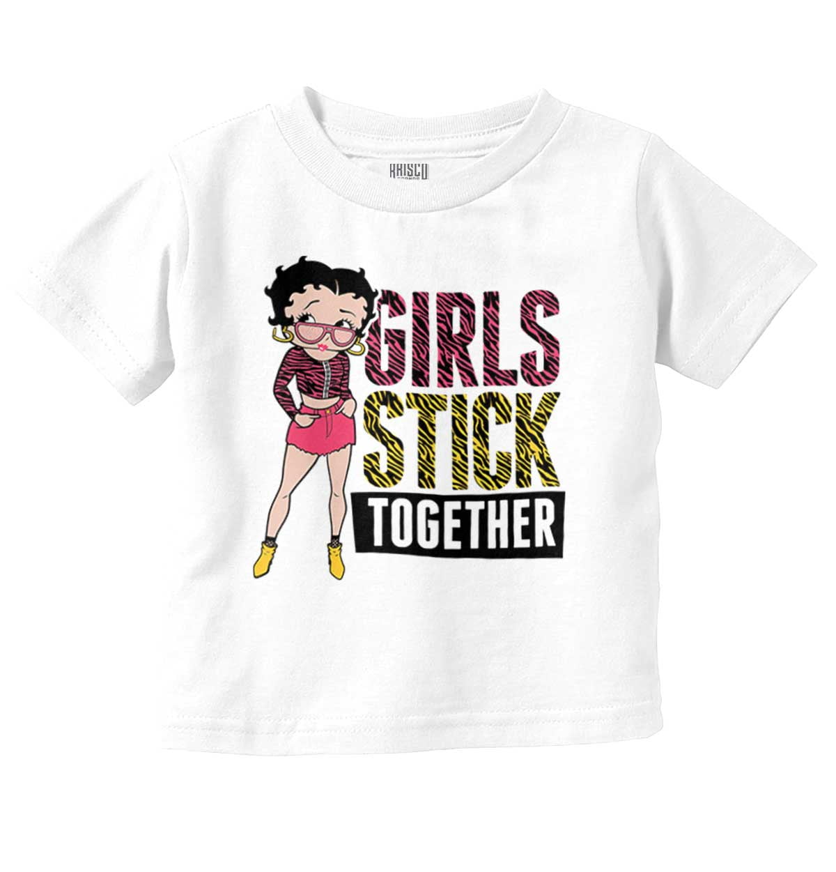 Betty Boop Girl Power Stick Together Youth T Shirt Tee Girls