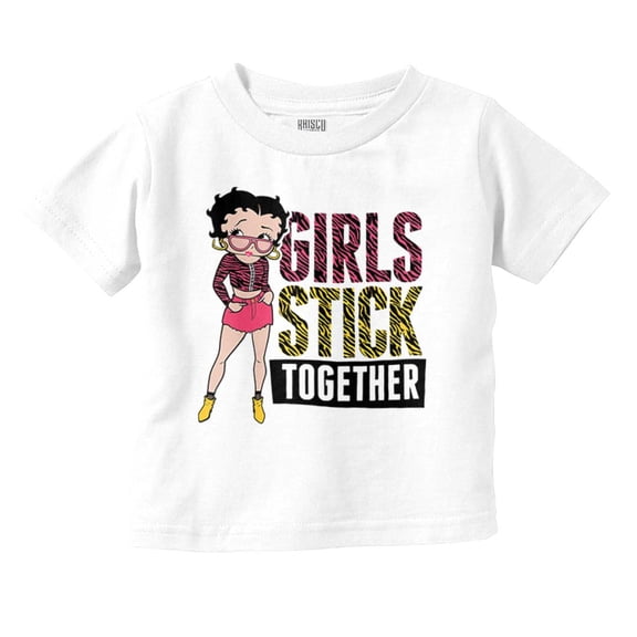 Betty Boop Girl Power Stick Together Youth T Shirt Tee Girls Infant Toddler Brisco Brands 2T