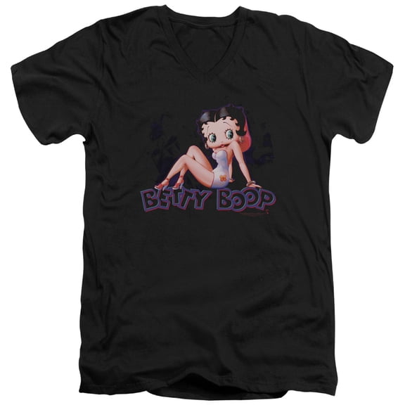 Betty Boop - Glowing - Slim Fit V Neck Shirt - Large