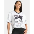 thumbnail image 1 of Betty Boop Women’s Graphic Football Skimmer Jersey, Sizes XXS-2XL, 1 of 5