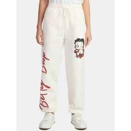 ★SCHNEE★CREAMY SWEAT PANTS - STRAWBERRY MARSHMELLOW★人気 Strawberry Shortcake Graphic Jogger Pants - 29 Inseam
