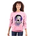 thumbnail image 1 of Betty Boop Hashtag Sassy Style Women Crewneck Sweatshirt Brisco Brands 2X, 1 of 6