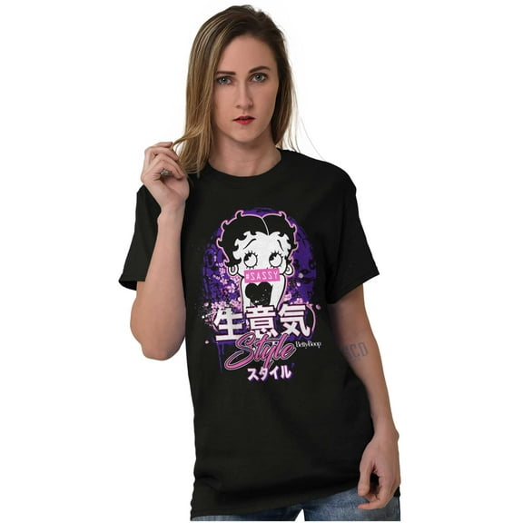 Betty Boop Hashtag Sassy Style Women's Graphic T Shirt Tees Brisco Brands M